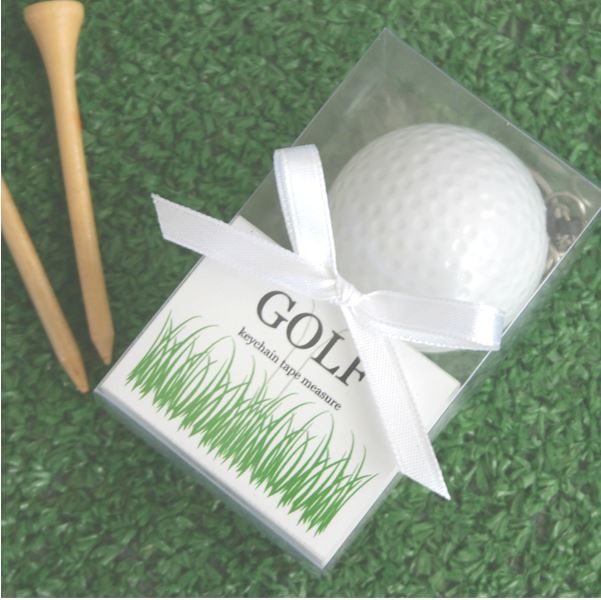 Golf Ball Tape Measure Wedding Favor