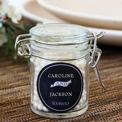 Personalized Glass Favor Jars