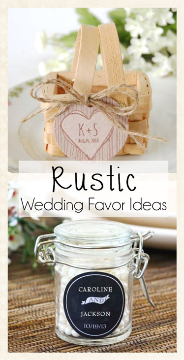 Rustic Wedding Theme Favors